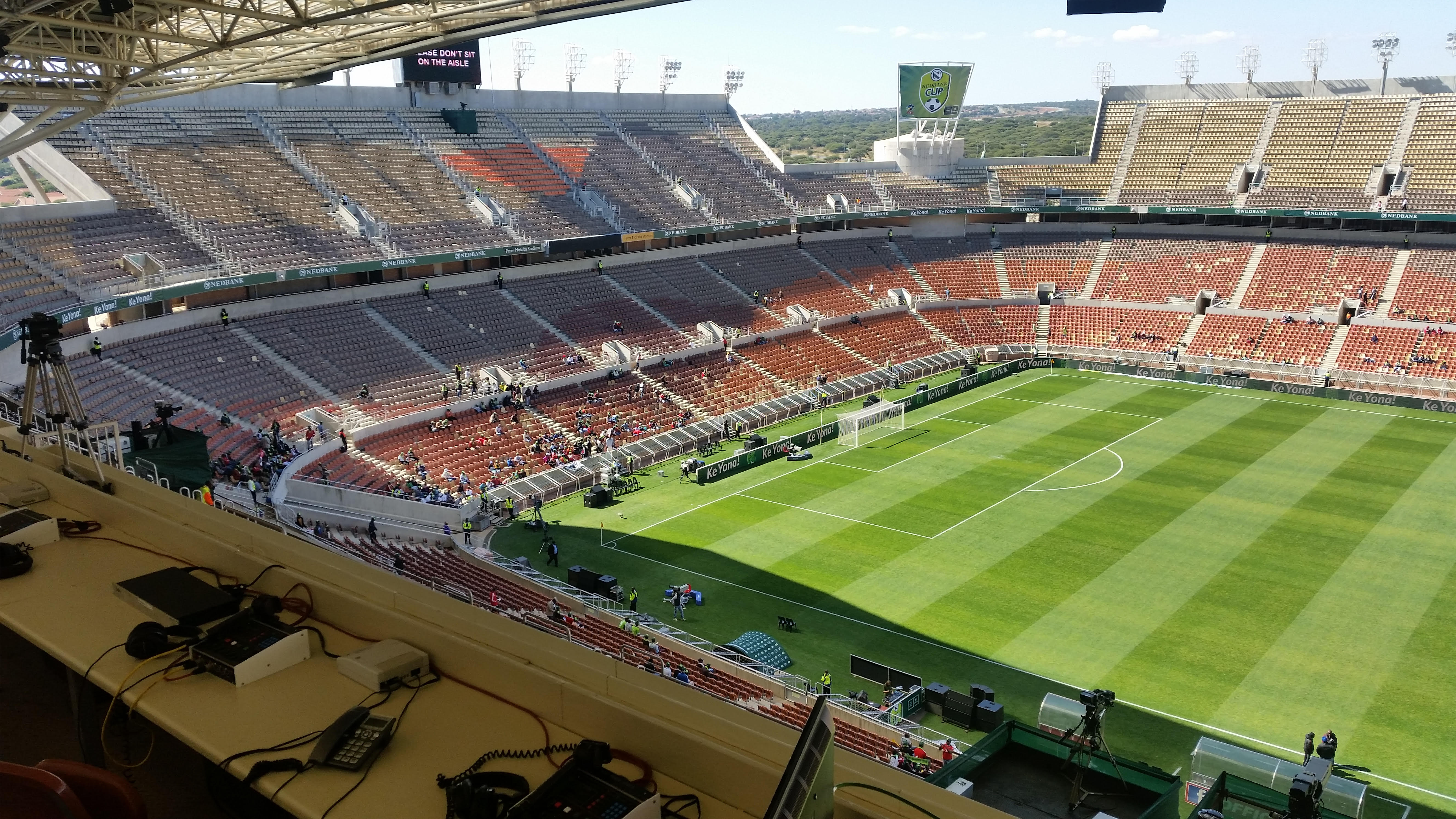 View from the Media Centre during Volunteers training (MD-1)